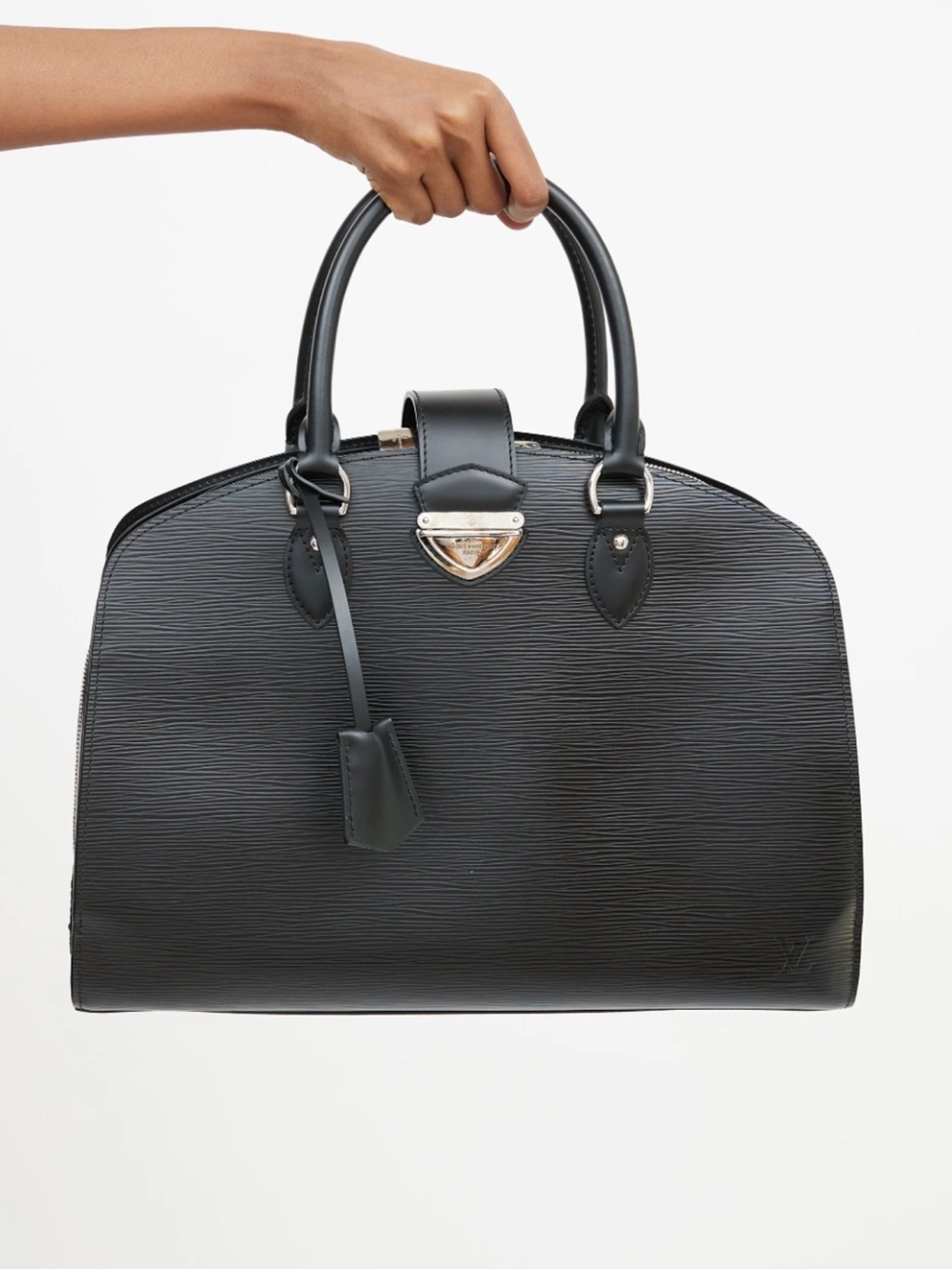 Louis Vuitton Epi Leather Pont Neuf GM Handbag in Black Textured Leather